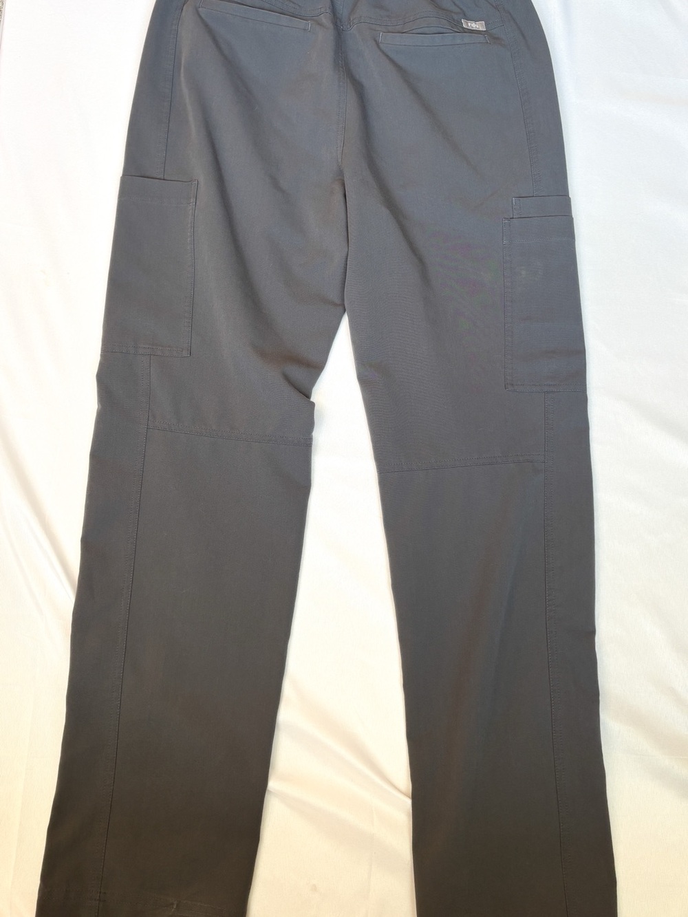 Figs Grey Straight Leg Cargo Scrub Pants with Utility Pockets - Picture 4 of 5